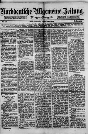 Norddeutsche allgemeine Zeitung on Apr 17, 1879