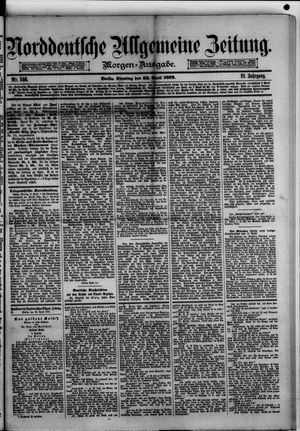 Norddeutsche allgemeine Zeitung vom 22.04.1879