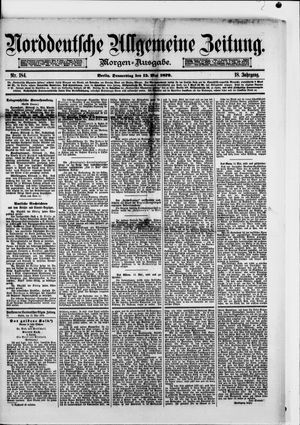 Norddeutsche allgemeine Zeitung vom 15.05.1879