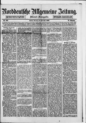 Norddeutsche allgemeine Zeitung on May 27, 1879