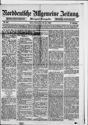 Norddeutsche allgemeine Zeitung on May 28, 1879