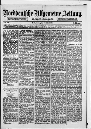 Norddeutsche allgemeine Zeitung vom 30.05.1879