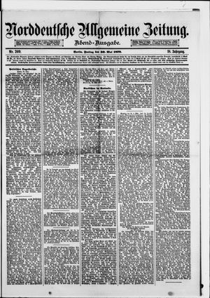 Norddeutsche allgemeine Zeitung vom 30.05.1879