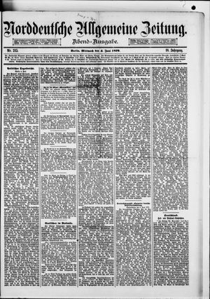 Norddeutsche allgemeine Zeitung vom 04.06.1879