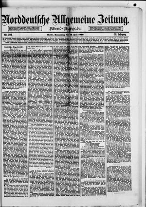 Norddeutsche allgemeine Zeitung vom 12.06.1879