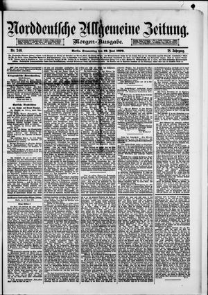 Norddeutsche allgemeine Zeitung vom 19.06.1879