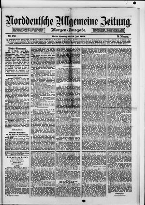 Norddeutsche allgemeine Zeitung vom 13.07.1879