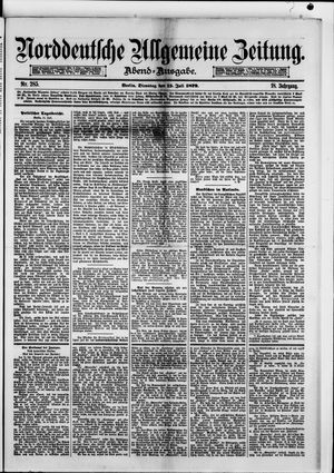 Norddeutsche allgemeine Zeitung on Jul 15, 1879