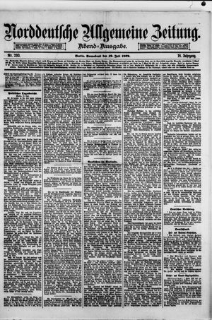 Norddeutsche allgemeine Zeitung on Jul 19, 1879