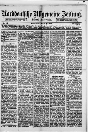 Norddeutsche allgemeine Zeitung vom 22.07.1879