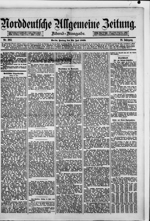 Norddeutsche allgemeine Zeitung on Jul 25, 1879