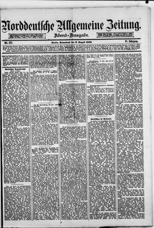 Norddeutsche allgemeine Zeitung on Aug 2, 1879
