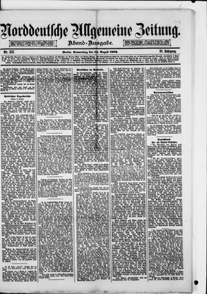 Norddeutsche allgemeine Zeitung vom 14.08.1879