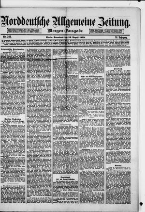 Norddeutsche allgemeine Zeitung vom 16.08.1879