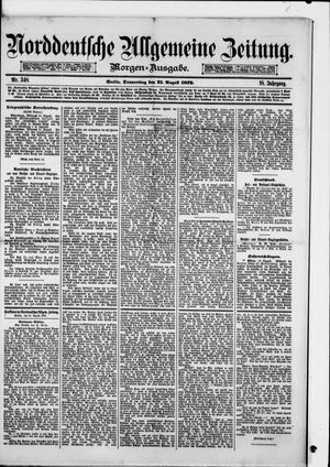 Norddeutsche allgemeine Zeitung on Aug 21, 1879