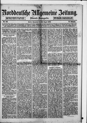 Norddeutsche allgemeine Zeitung vom 23.08.1879