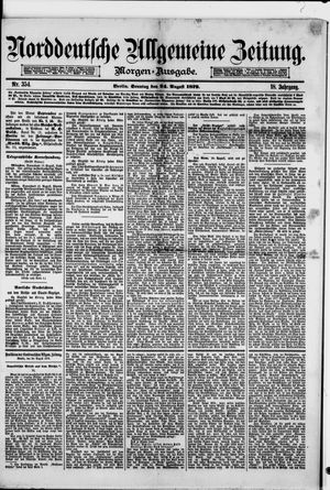 Norddeutsche allgemeine Zeitung vom 24.08.1879