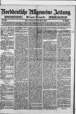 Norddeutsche allgemeine Zeitung on Aug 28, 1879