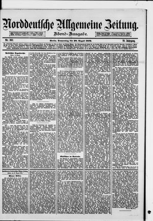 Norddeutsche allgemeine Zeitung on Aug 28, 1879