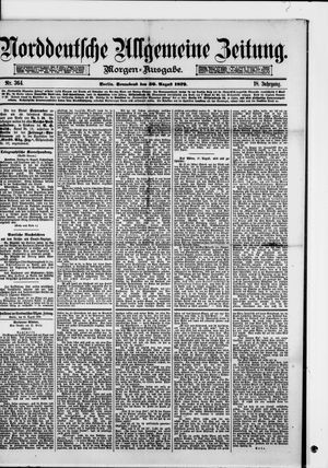 Norddeutsche allgemeine Zeitung vom 30.08.1879