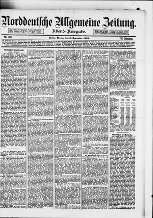 Norddeutsche allgemeine Zeitung vom 08.09.1879