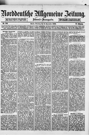 Norddeutsche allgemeine Zeitung vom 09.09.1879