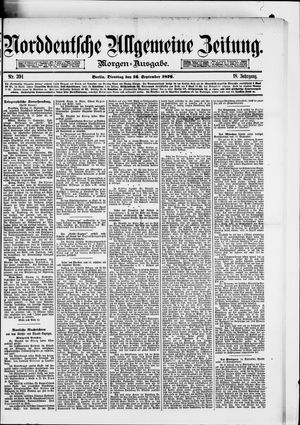 Norddeutsche allgemeine Zeitung vom 16.09.1879
