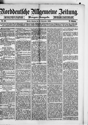Norddeutsche allgemeine Zeitung on Sep 21, 1879