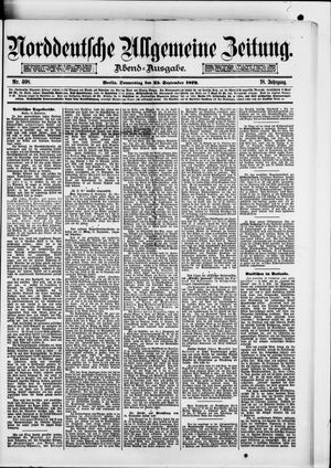 Norddeutsche allgemeine Zeitung vom 25.09.1879
