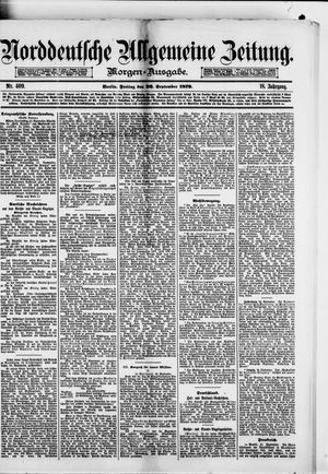 Norddeutsche allgemeine Zeitung vom 26.09.1879