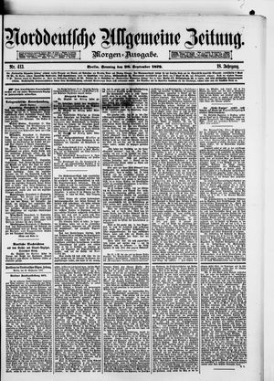 Norddeutsche allgemeine Zeitung vom 28.09.1879