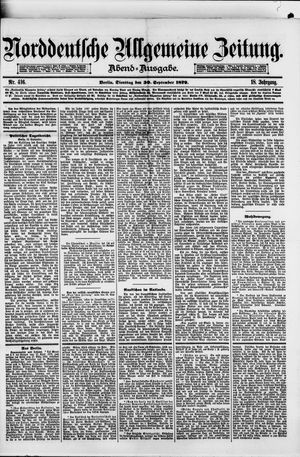 Norddeutsche allgemeine Zeitung vom 30.09.1879