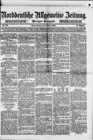 Norddeutsche allgemeine Zeitung on Oct 5, 1879