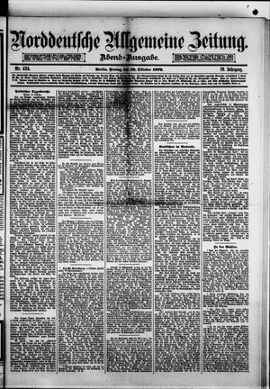 Norddeutsche allgemeine Zeitung vom 10.10.1879