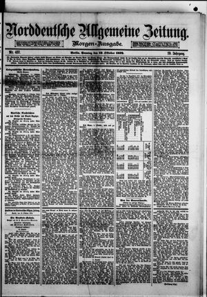 Norddeutsche allgemeine Zeitung on Oct 12, 1879