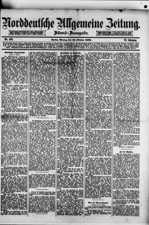 Norddeutsche allgemeine Zeitung vom 13.10.1879