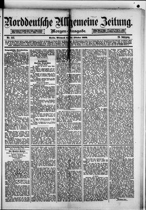 Norddeutsche allgemeine Zeitung on Oct 15, 1879