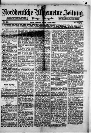 Norddeutsche allgemeine Zeitung vom 16.10.1879