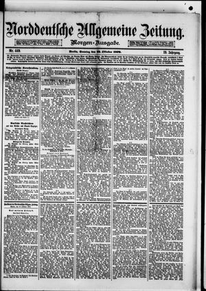 Norddeutsche allgemeine Zeitung vom 19.10.1879