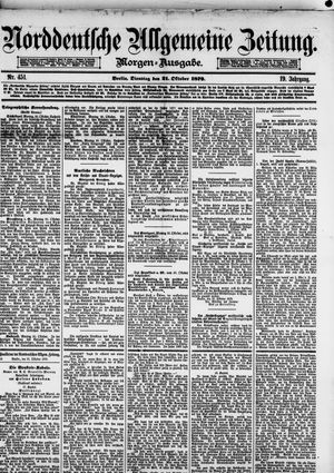 Norddeutsche allgemeine Zeitung vom 21.10.1879