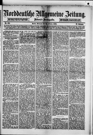 Norddeutsche allgemeine Zeitung on Oct 22, 1879