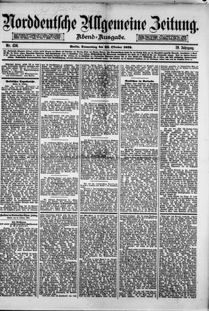 Norddeutsche allgemeine Zeitung on Oct 23, 1879