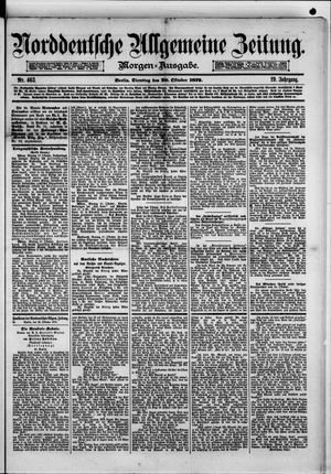 Norddeutsche allgemeine Zeitung vom 28.10.1879