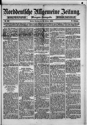 Norddeutsche allgemeine Zeitung on Oct 28, 1879