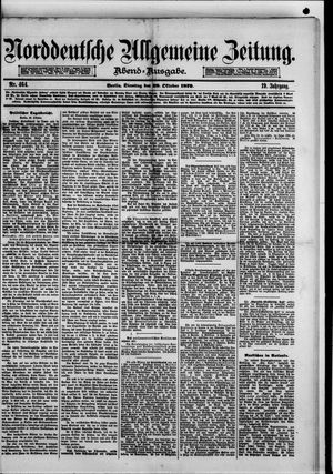 Norddeutsche allgemeine Zeitung vom 28.10.1879