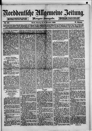 Norddeutsche allgemeine Zeitung vom 02.11.1879