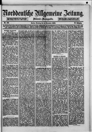 Norddeutsche allgemeine Zeitung vom 04.11.1879