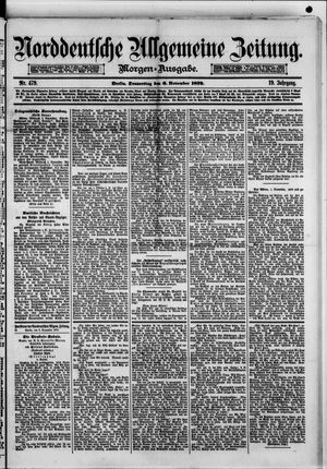 Norddeutsche allgemeine Zeitung vom 06.11.1879