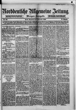 Norddeutsche allgemeine Zeitung vom 08.11.1879