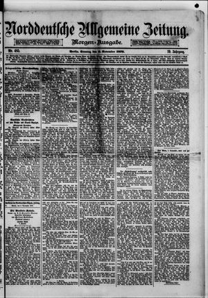 Norddeutsche allgemeine Zeitung vom 09.11.1879